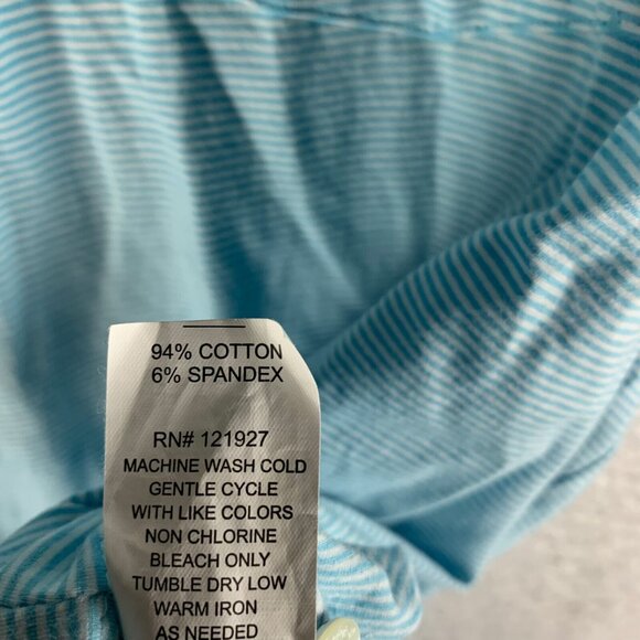 Johnnie-O Men's Short Sleeve Blue Dante Stripe The Original Polo Shirt Size 2XL - Picture 5 of 9